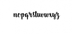 Dankita Script Font LOWERCASE