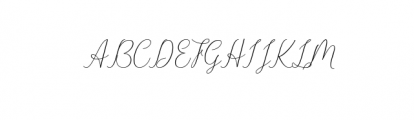 Danliny Script OTF Font UPPERCASE