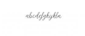 Danliny Script OTF Font LOWERCASE