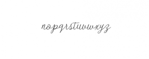 Danliny Script OTF Font LOWERCASE