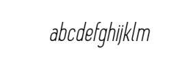 Davish-Light Italic.otf Font LOWERCASE