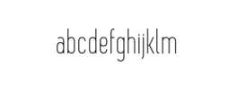 Davish-Thin.ttf Font LOWERCASE