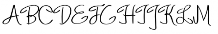 Daiquiri Regular Font UPPERCASE