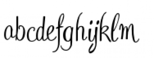 Daiquiri Regular Font LOWERCASE