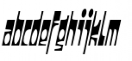 Darkside Italic Font UPPERCASE