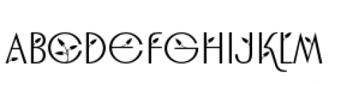Dauphine Pro Foliage Font LOWERCASE