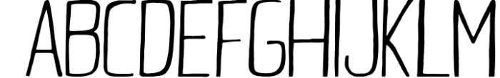 Daavi Handmade Sans Serif Font Font UPPERCASE