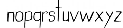 Daavi Handmade Sans Serif Font Font LOWERCASE