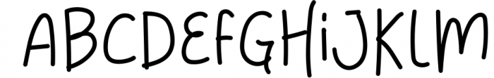 Daily Notes Font LOWERCASE