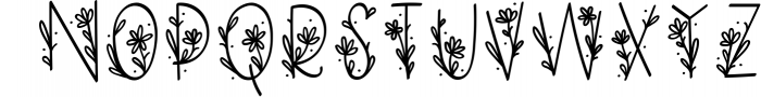 Daisy Monogram Font Font LOWERCASE