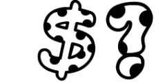 Dalmatian: A Spotted Font Font OTHER CHARS