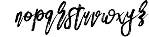 Danica Tribute Brush & SVG Font Font LOWERCASE