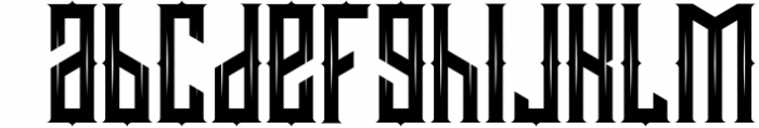 Darkrise Font LOWERCASE