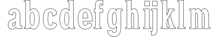 Darrion Slab Serif Typeface 2 Font LOWERCASE