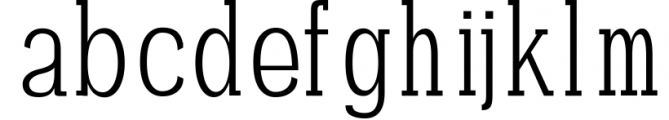 Darrion Slab Serif Typeface 3 Font LOWERCASE