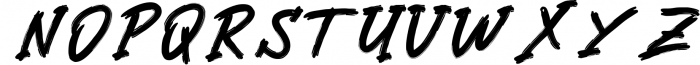 Dartho Brush Typeface Font UPPERCASE