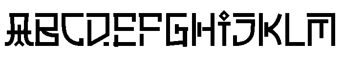 DAEBAK MROWtrial Regular Font UPPERCASE