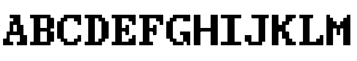 DATAFONT Font UPPERCASE