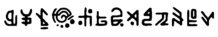 Da Rune Regular Font UPPERCASE