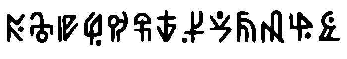 Da Rune Regular Font UPPERCASE