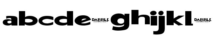 Dabble[eval] Font LOWERCASE