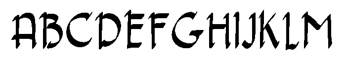 Dadagata Font UPPERCASE