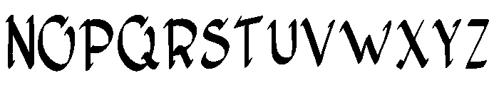 Dadagata Font UPPERCASE