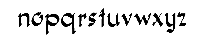 Dadagata Font LOWERCASE