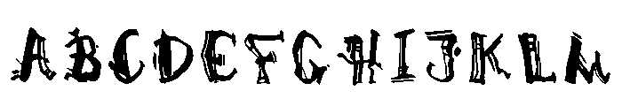 Dadareism Regular Font UPPERCASE