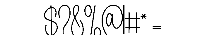 Daddydays Font OTHER CHARS