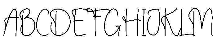 Daddydays Font UPPERCASE