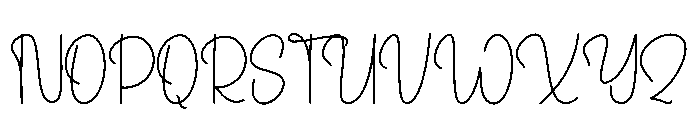 Daddydays Font UPPERCASE