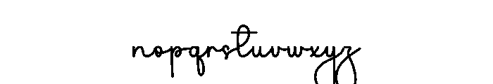 Daddydays Font LOWERCASE