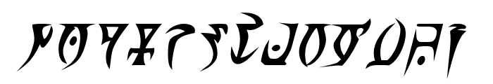 Daedra Bold Italic Font LOWERCASE