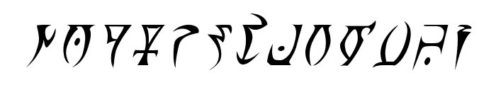 Daedra Italic Font LOWERCASE