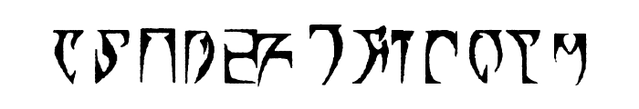 Daedric Runes Font LOWERCASE