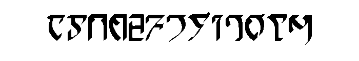 Daedriccalligraphy Regular Font UPPERCASE