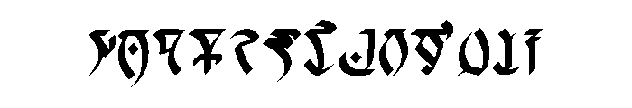 Daedriccalligraphy Regular Font UPPERCASE