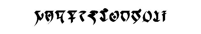 Daedriccalligraphy Regular Font LOWERCASE