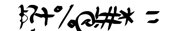 Dael Calligraphy Font OTHER CHARS