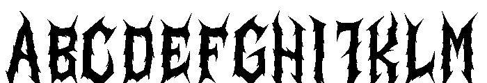 Daemon Sickness Font UPPERCASE