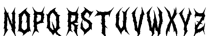Daemon Sickness Font UPPERCASE