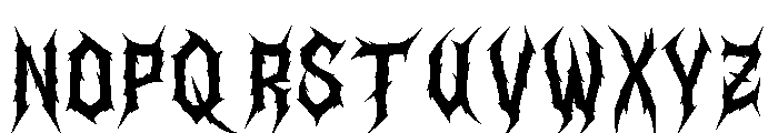 Daemon Sickness Font LOWERCASE
