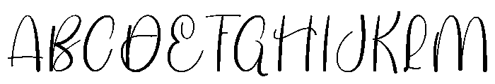 Dahlia Beautiful Font UPPERCASE