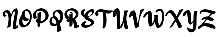 Dahulu Script Font UPPERCASE