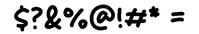 Daily Memo Font OTHER CHARS