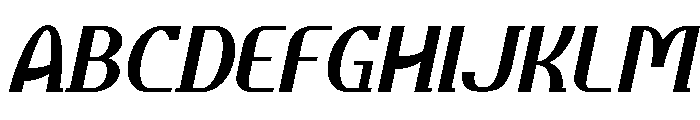 DaimorPersonalUse-ExtBdSlant Font UPPERCASE