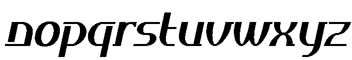 DaimorPersonalUse-ExtBdSlant Font LOWERCASE