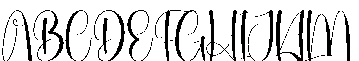 Daisy Flower Font UPPERCASE