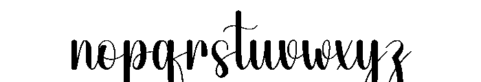 Daisy Flower Font LOWERCASE